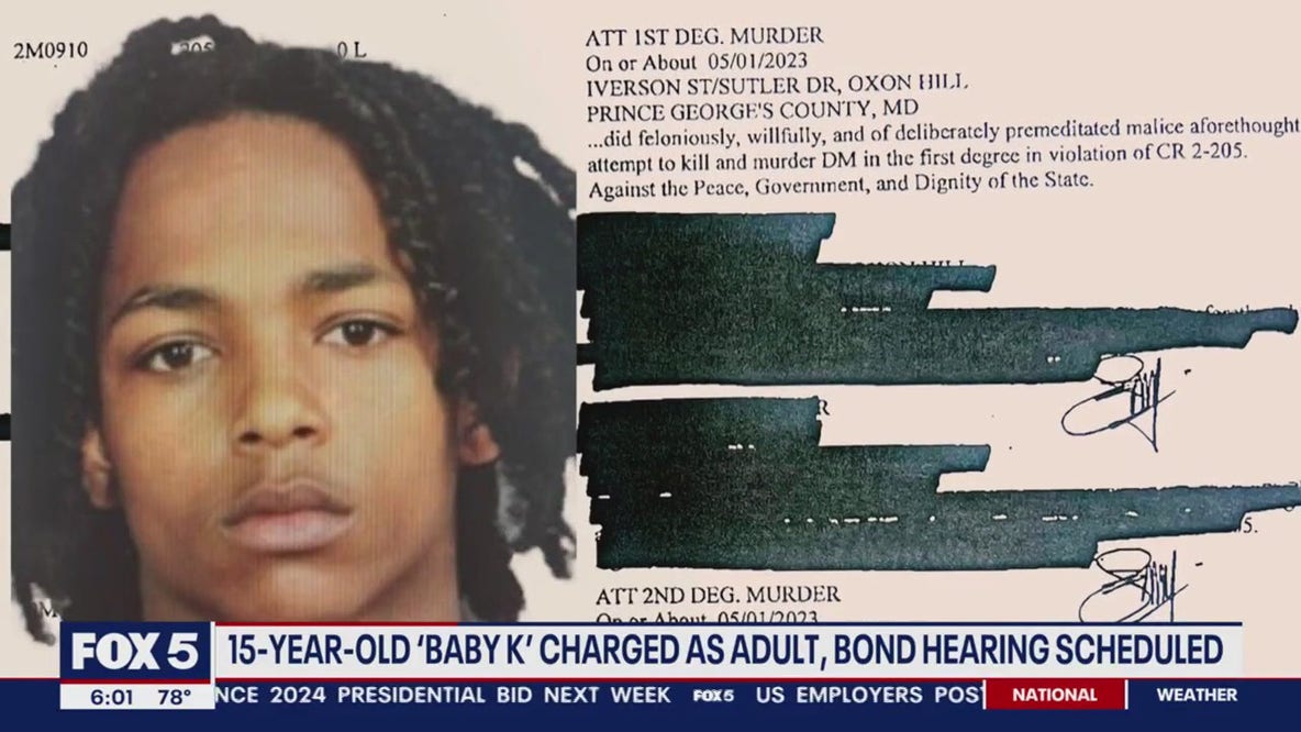 15-year-old Baby K charged as an adult; bond hearing scheduled for Thursday